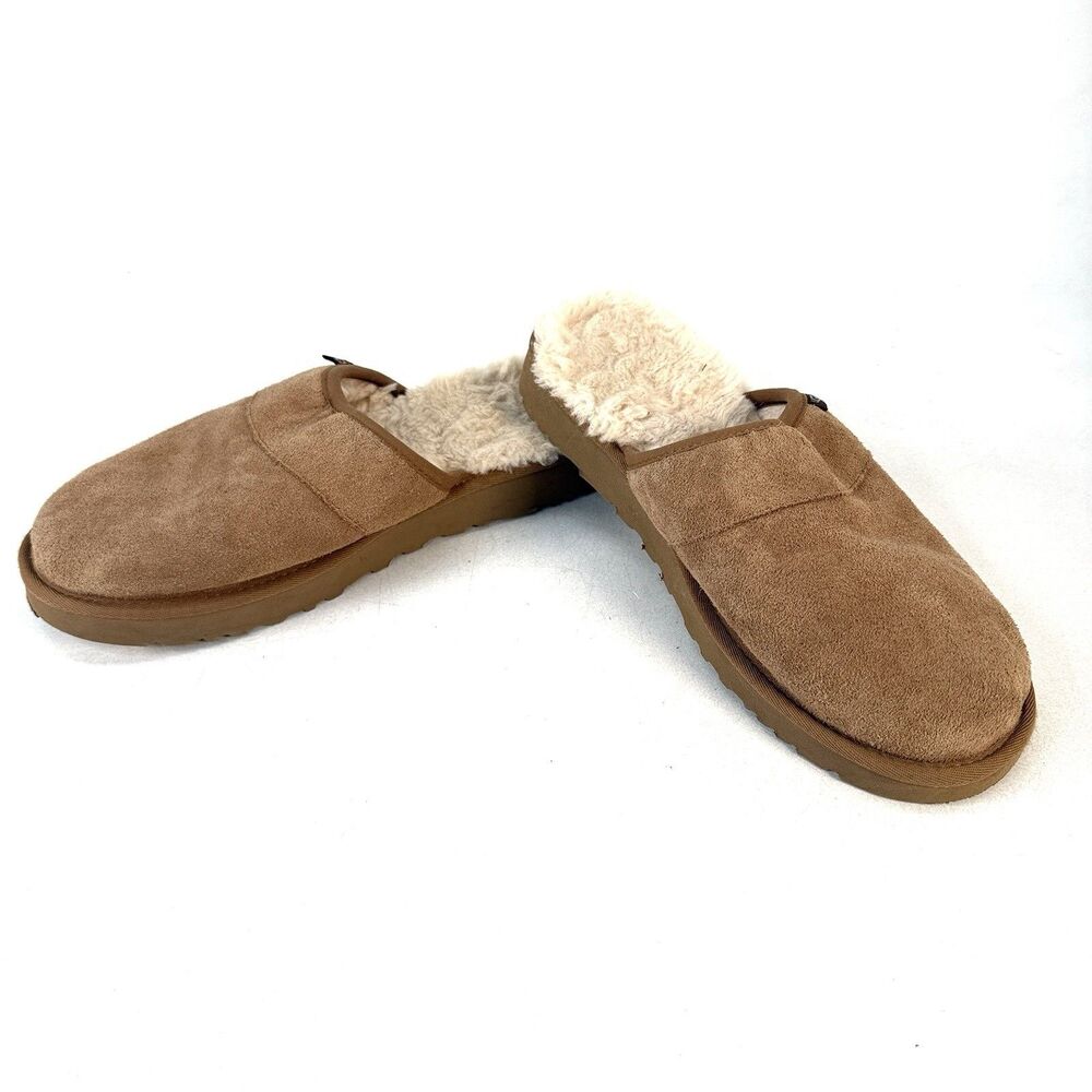 UGG Leisure Outdoor Slide Mens Size 8 Slip-On Casual Slipper Shoes Brown